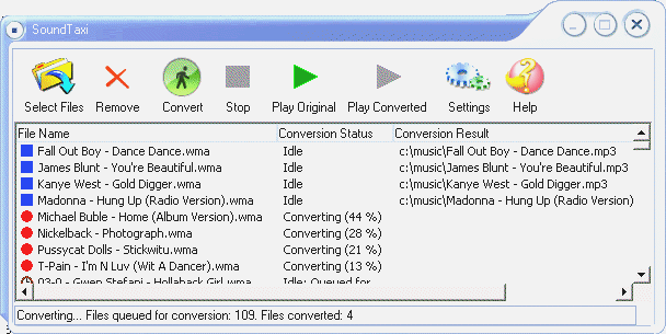 WMAConvert -All music convert screenshot